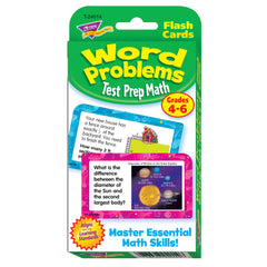 Trend Enterprises word problems card – two-sided design for engaging practice at home or school.