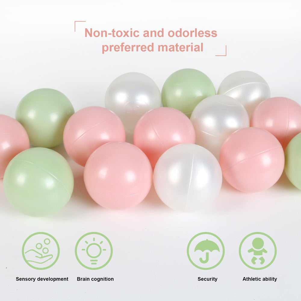 TrendBox ball pit balls are soft, durable, and easy to clean after play