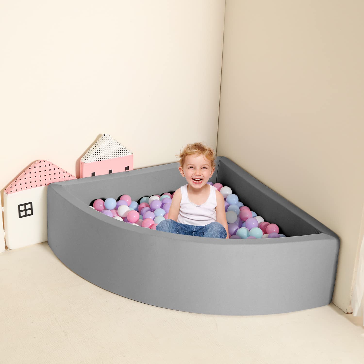 Corner-friendly design helps maximize space in small rooms