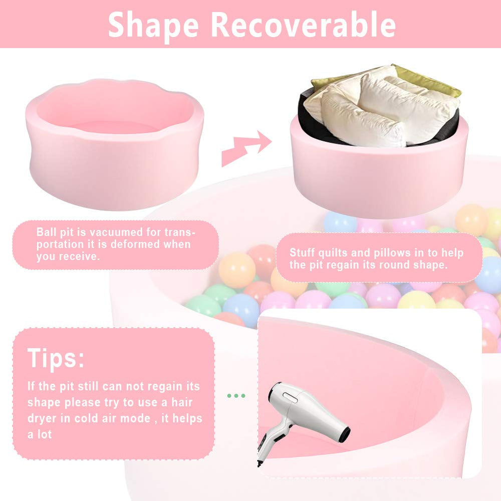 Trendbox ball pit doubles as chic living room decor.