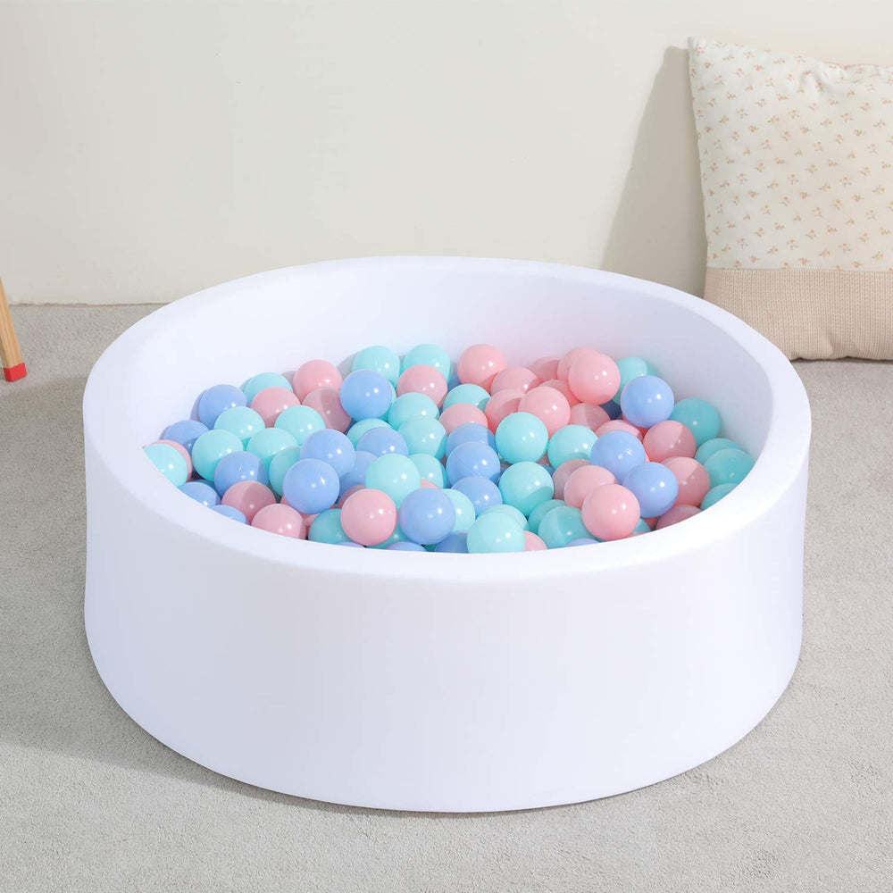 Trendbox ball pit doubles as stylish living room decor.