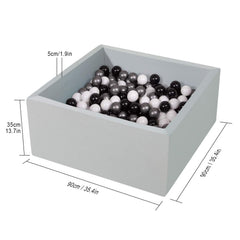 TrendBox ball pit memory foam close-up highlighting soft, plush surface