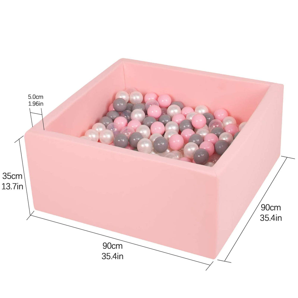 TrendBox Ball Pit soft pink fabric close-up showing gentle texture.