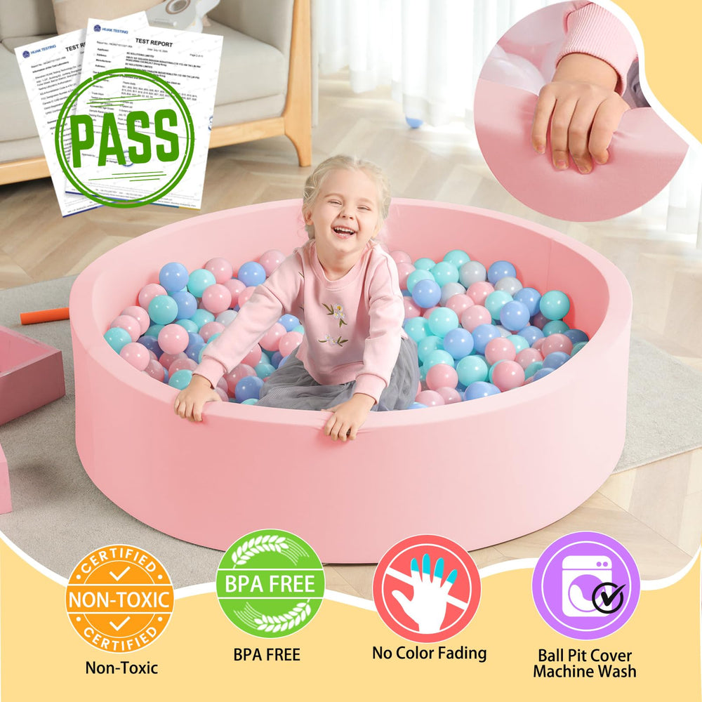 Trendbox extra-large ball pit side view shows roomy interior
