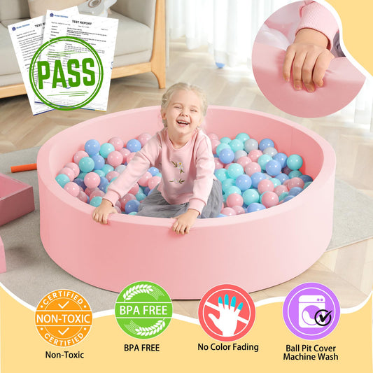 Trendbox extra-large ball pit side view shows roomy interior