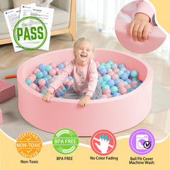 Trendbox extra-large ball pit side view shows roomy interior