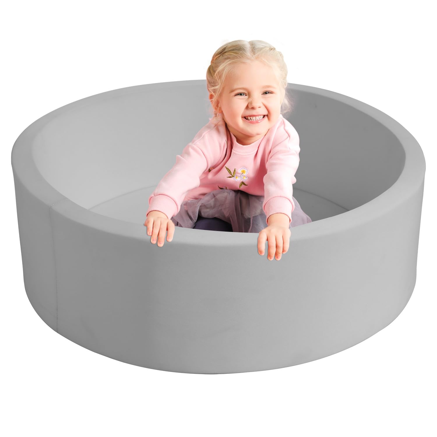 TrendBox foam ball pit light gray outer view for safe indoor play
