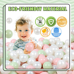 TrendBox kid playing in a colorful ball pit for imaginative fun