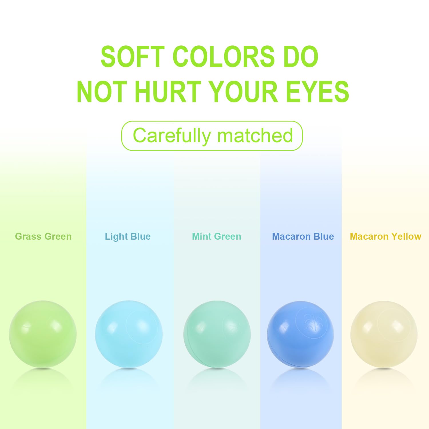 TrendBox multi-color balls for pool play and sensory exploration.