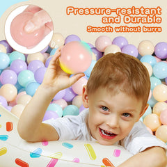 TrendBox ball pit balls arranged in a play tent for cozy, interactive space.