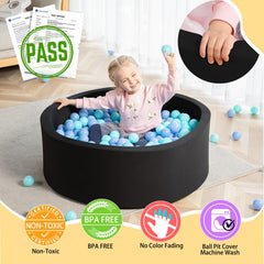 TrendBox ball pit interior detail with cushioned foam for gentle play
