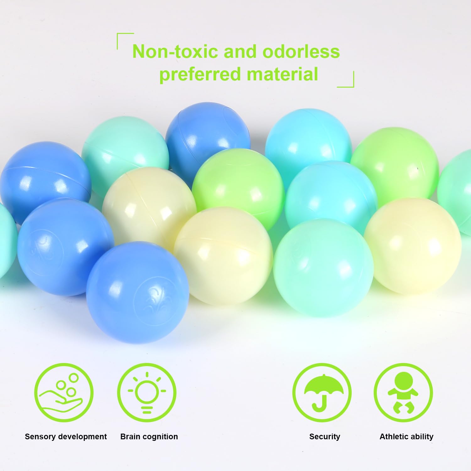 TrendBox soft-round balls ideal for playpens and early learning games.