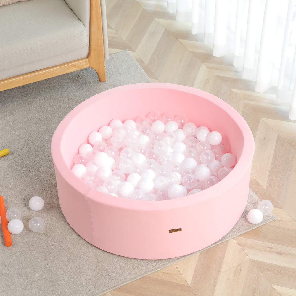 Trendbox toddler playtime area with memory foam pit.