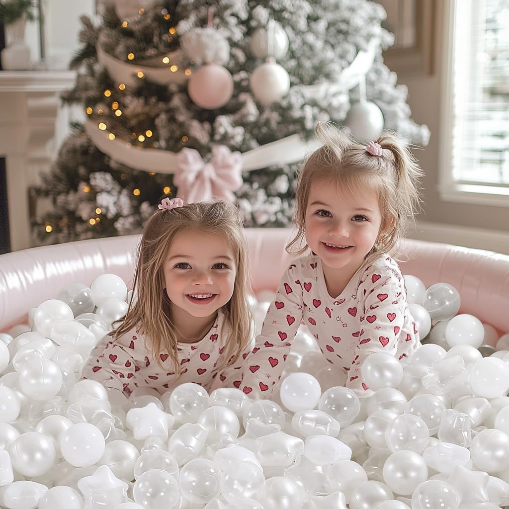 TRENDPLAY Star Ball Pit Balls are 2.2 inches in diameter for easy handling.