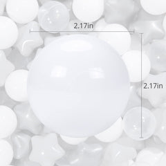 TRENDPLAY star balls measure 2.2 inches for easy grip