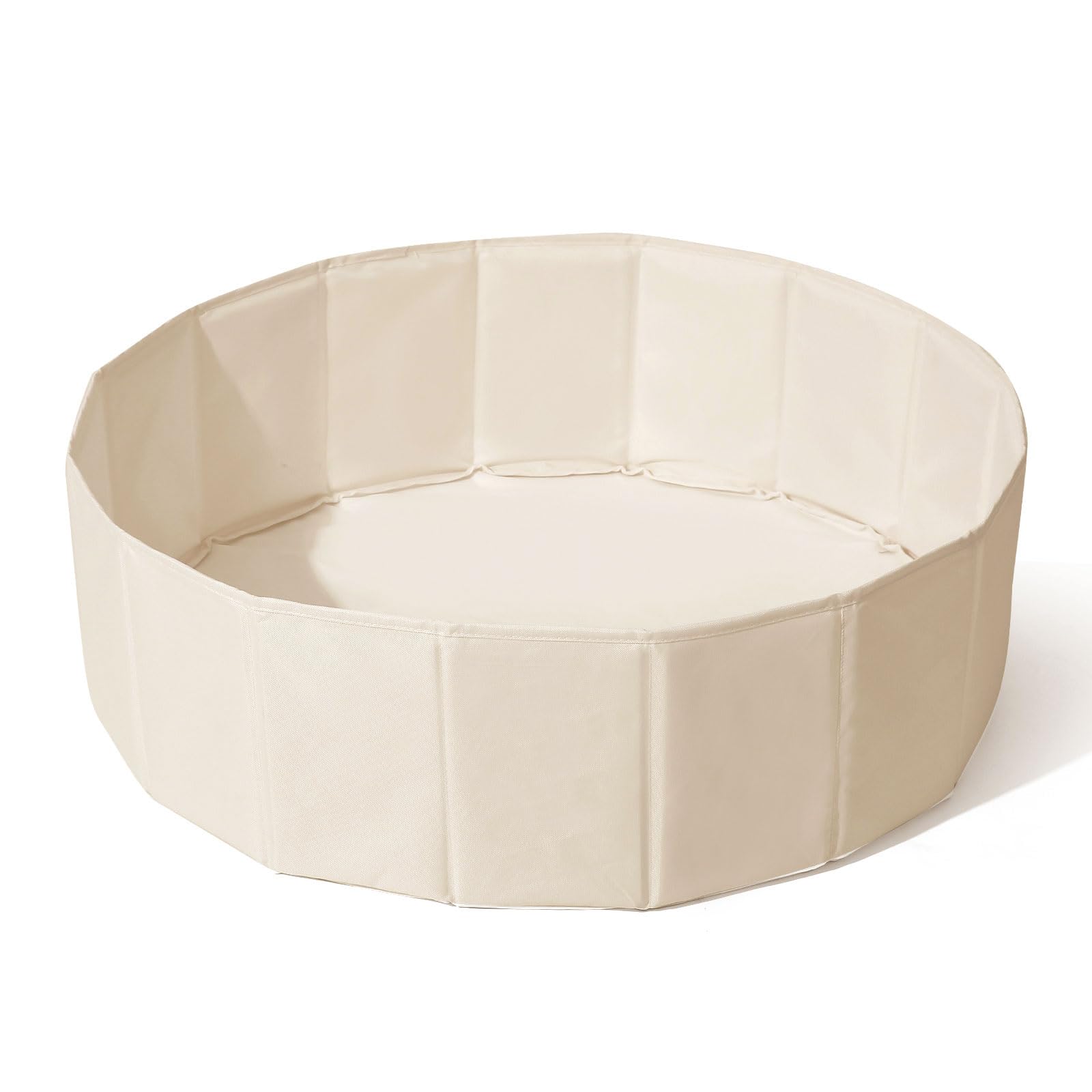 TRENDPLAY 31-inch beige ball pit for toddlers offers safe, spacious indoor-outdoor fun.