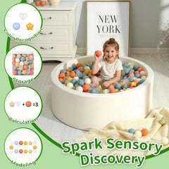 TRENDPLAY blue balls complement the color palette for immersive play