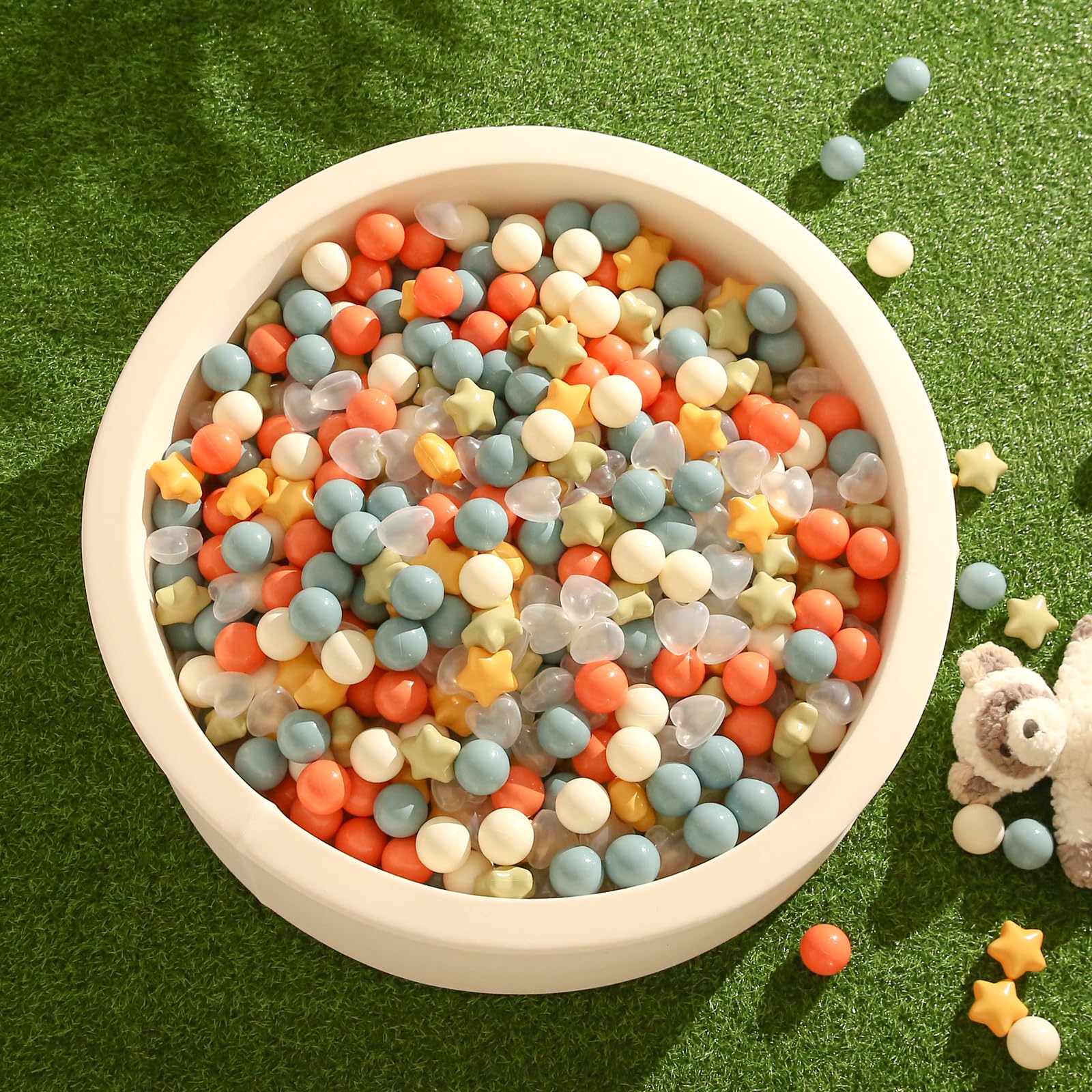 TRENDPLAY heart-shaped ball pit balls brighten celebrations and playtime