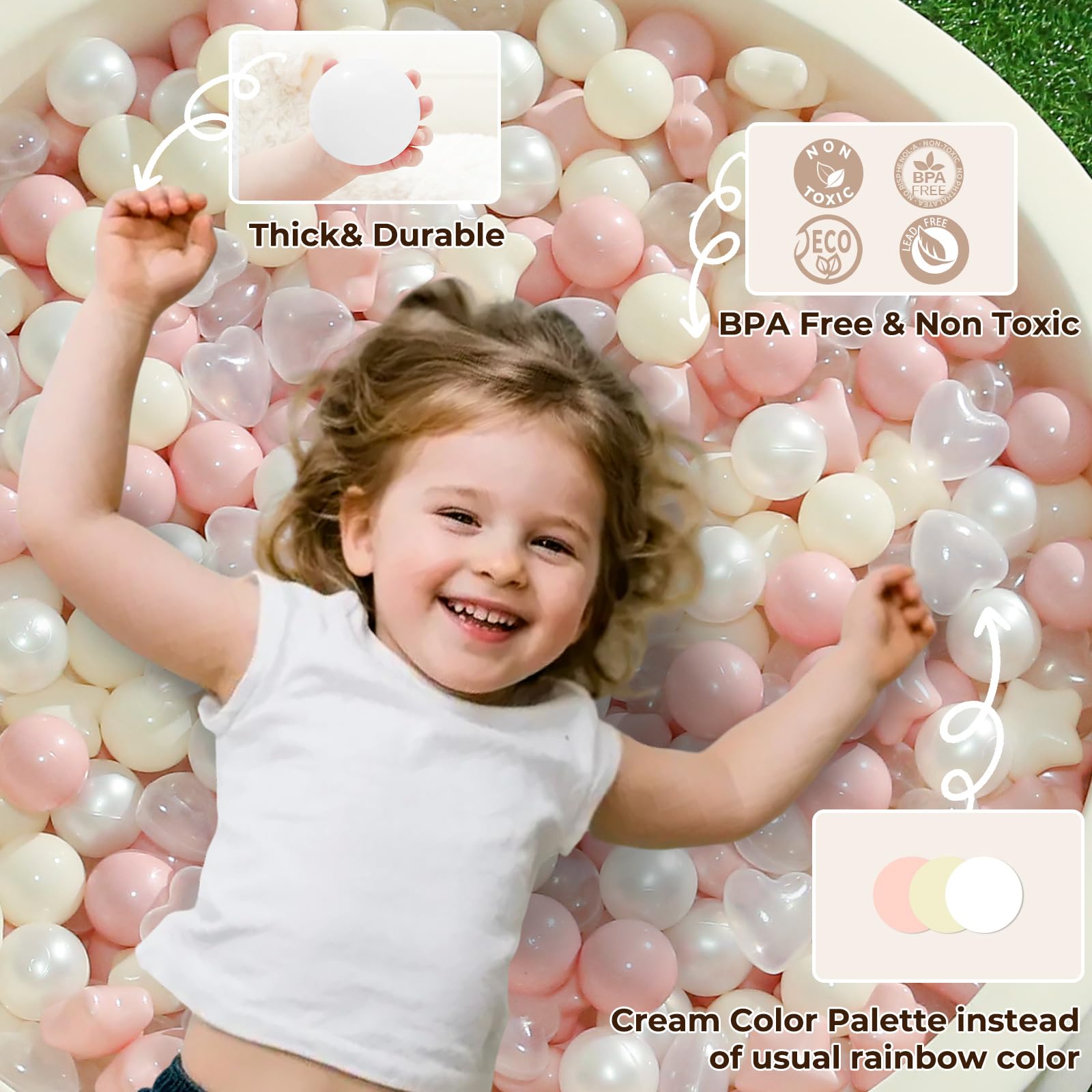 TRENDPLAY balls stored in a basket show compact organization