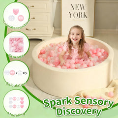 TRENDPLAY Pearl White balls offer a soft, elegant touch to playrooms.