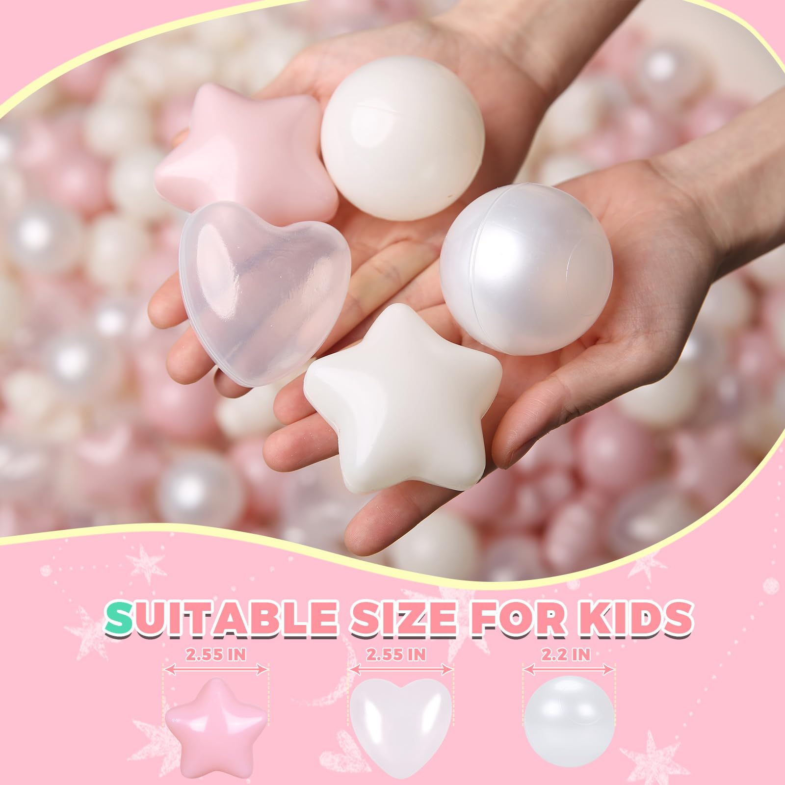 TRENDPLAY pink-toned pit balls brighten playtime and learning