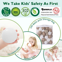 Indoor and outdoor fun with ball pits, tents, and pools.