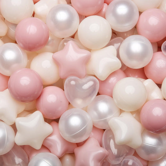 TRENDPLAY star-shaped pit ball promotes imaginative play in pink tones.