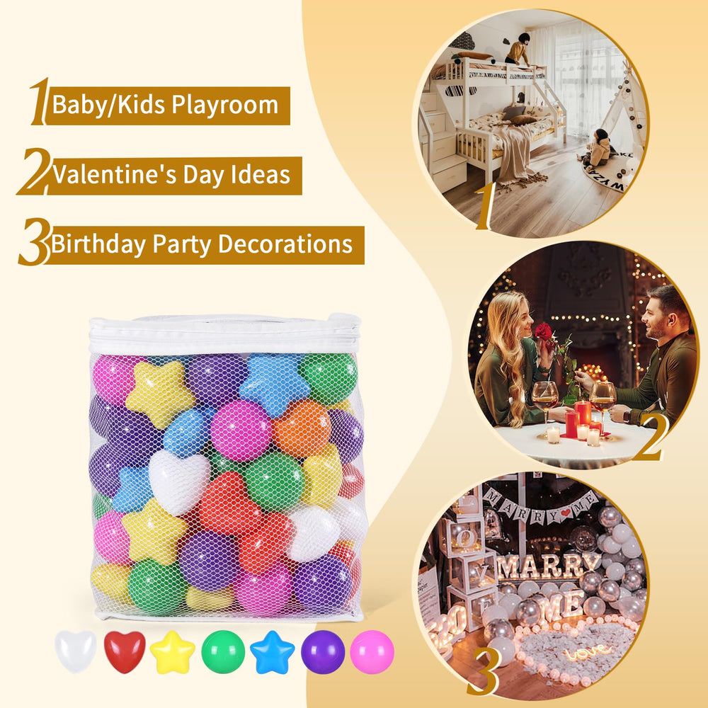 TRENDPLAY compact storage for the 100-piece ball pit ball set.