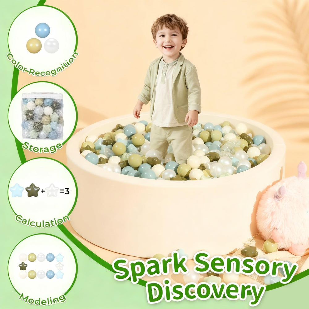 TRENDPLAY Storage bag for ball pit kit keeps 100 pieces organized.
