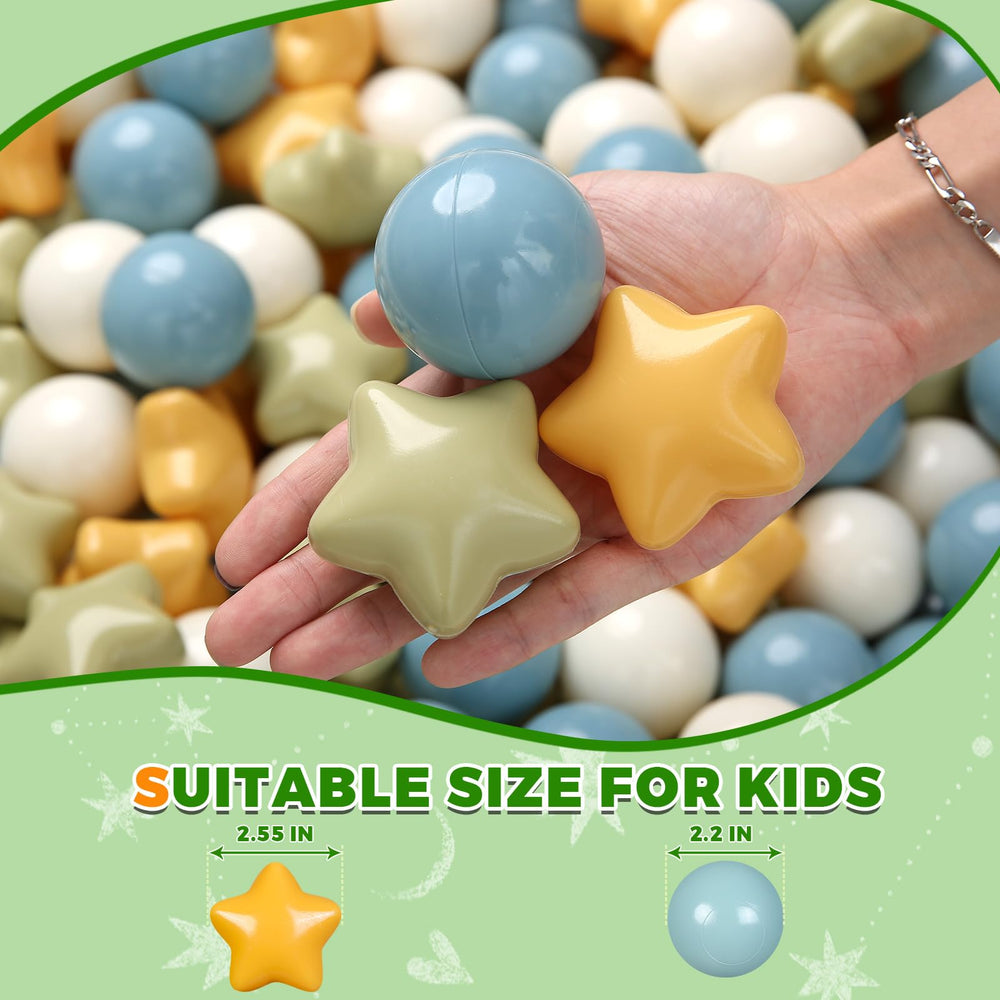 TRENDPLAY durable plastic balls withstand rough play and resist cracking.