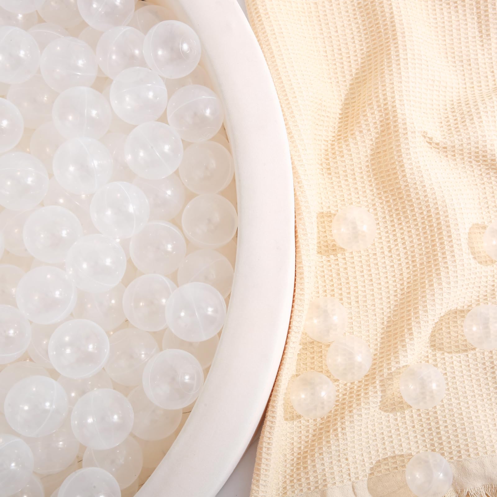 TRENDPLAY hollow 2-2-inch balls are lightweight and toddler friendly.