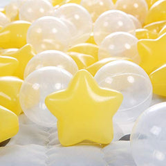 Kids enjoy imaginative play with TRENDPLAY star balls and colorful surroundings.