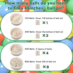 TRENDPLAY multi-color pit balls for party-ready play