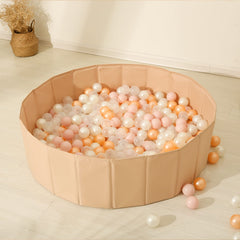 TrendPlay ocean-themed ball pit with pear-gold-pink balls for decoration