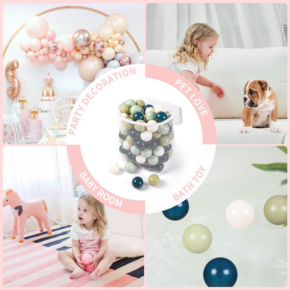 TRENDPLAY ocean-themed ball pit setup with colorful plastic balls.