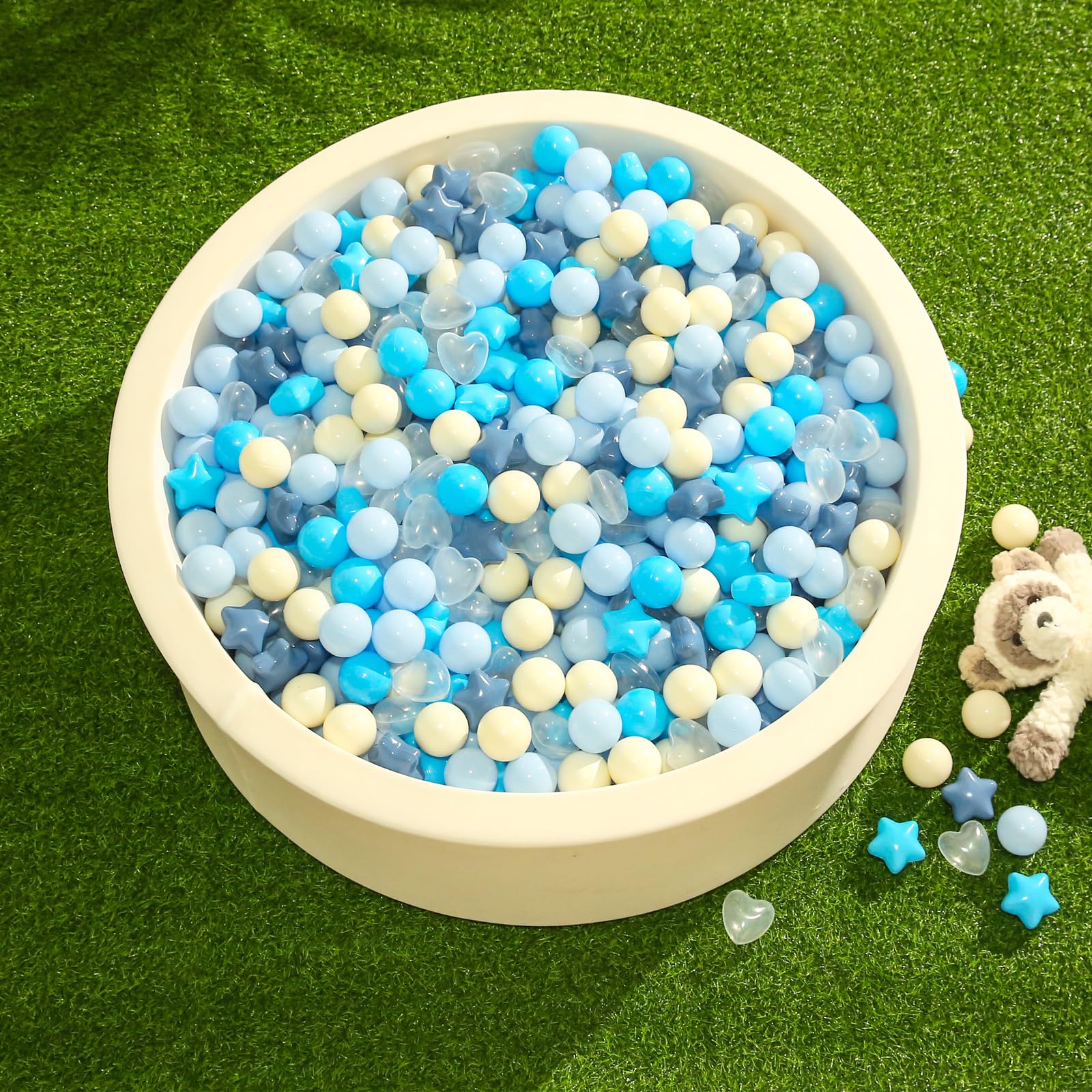 TRENDPLAY vibrant pit balls double as party decorations and activity centers.