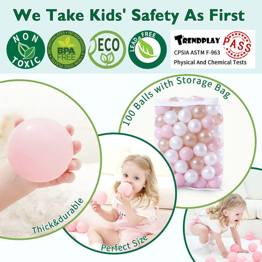 TRENDPLAY pearl brown hollow balls offer durable, lightweight sensory play for kids.