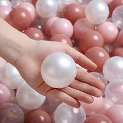 TRENDPLAY pearl white balls for colorful ball pit decor.