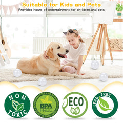 TRENDPLAY balls in kid play area, easy to clean and sanitize.