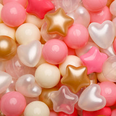 TRENDPLAY star pit balls for toddlers, ideal for imaginative play and party decor.