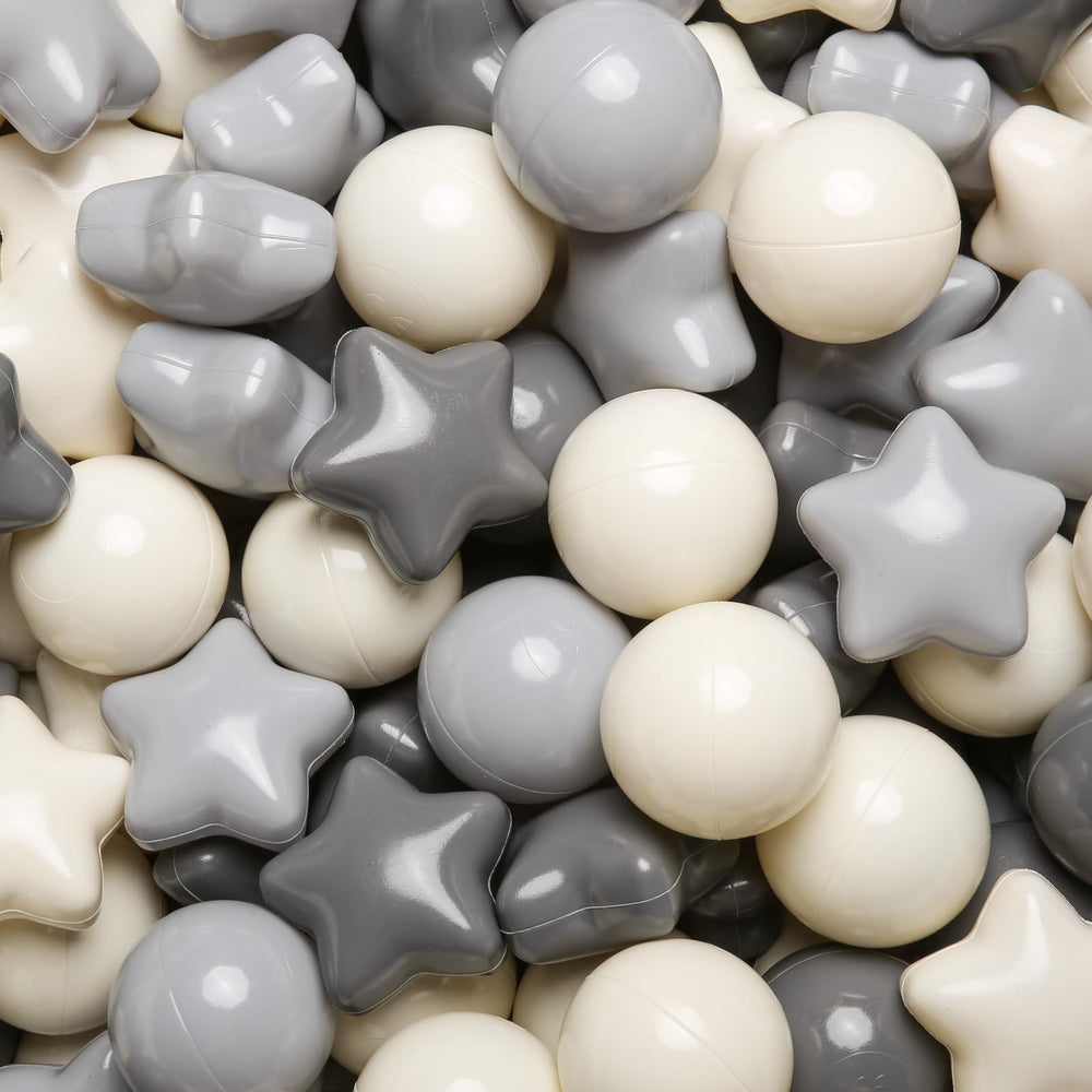 TRENDPLAY Star balls in gradient colors for vivid, safe toddler play.