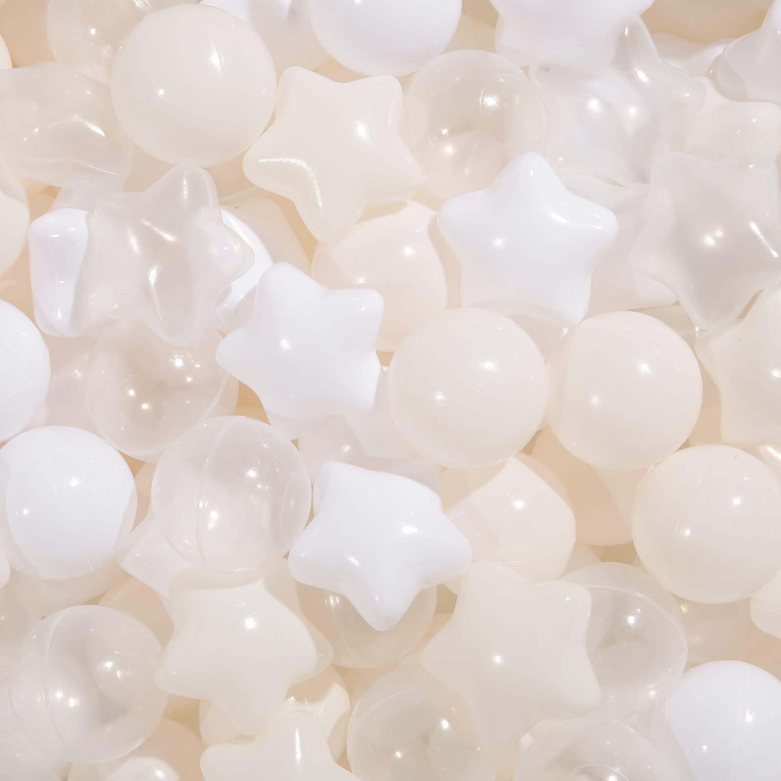 TRENDPLAY Star Ball Pit Balls 100-count pack ready for safe toddler play