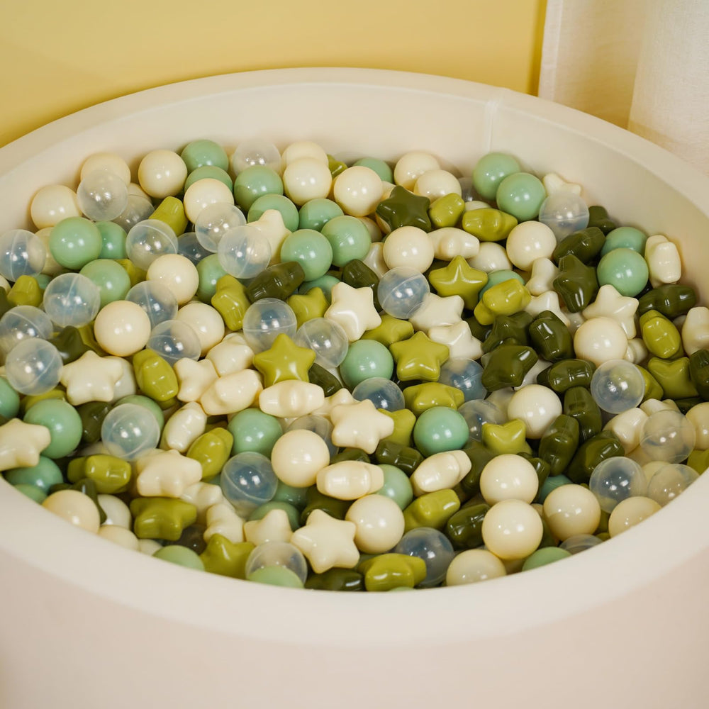 TRENDPLAY Star Ball Pit Balls 100 green perfect addition to birthday decorations.