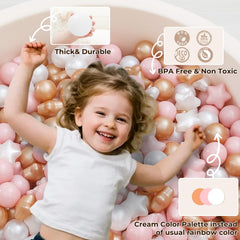 TRENDPLAY Star Ball Pit Balls with 2.2-inch diameter for easy grip by kids.