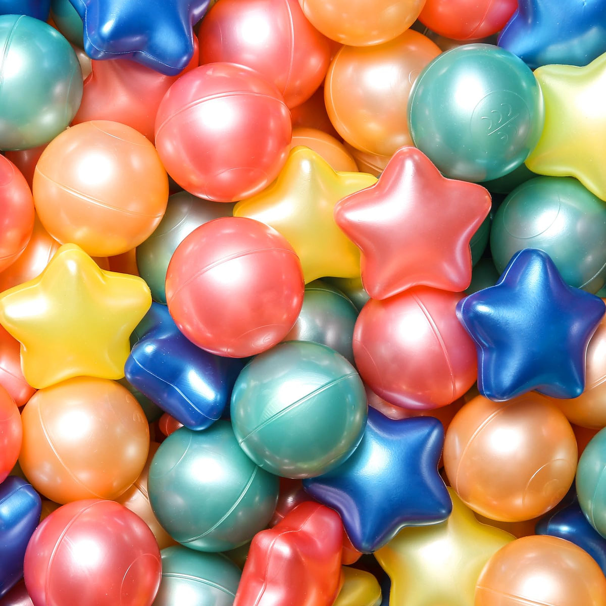 TRENDPLAY star ball pit balls vibrant colors and star shapes for toddlers