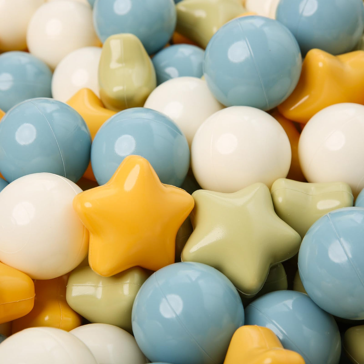TRENDPLAY star ball pit balls 50-pack for toddlers, safe colorful playtime