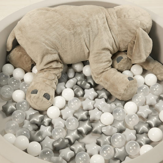 TrendPlay Star Ball Pit Balls clear design for visibility and easy cleaning.