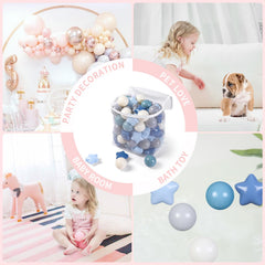 TRENDPLAY Star Ball Pit Balls spark color counting and imaginative play sessions.