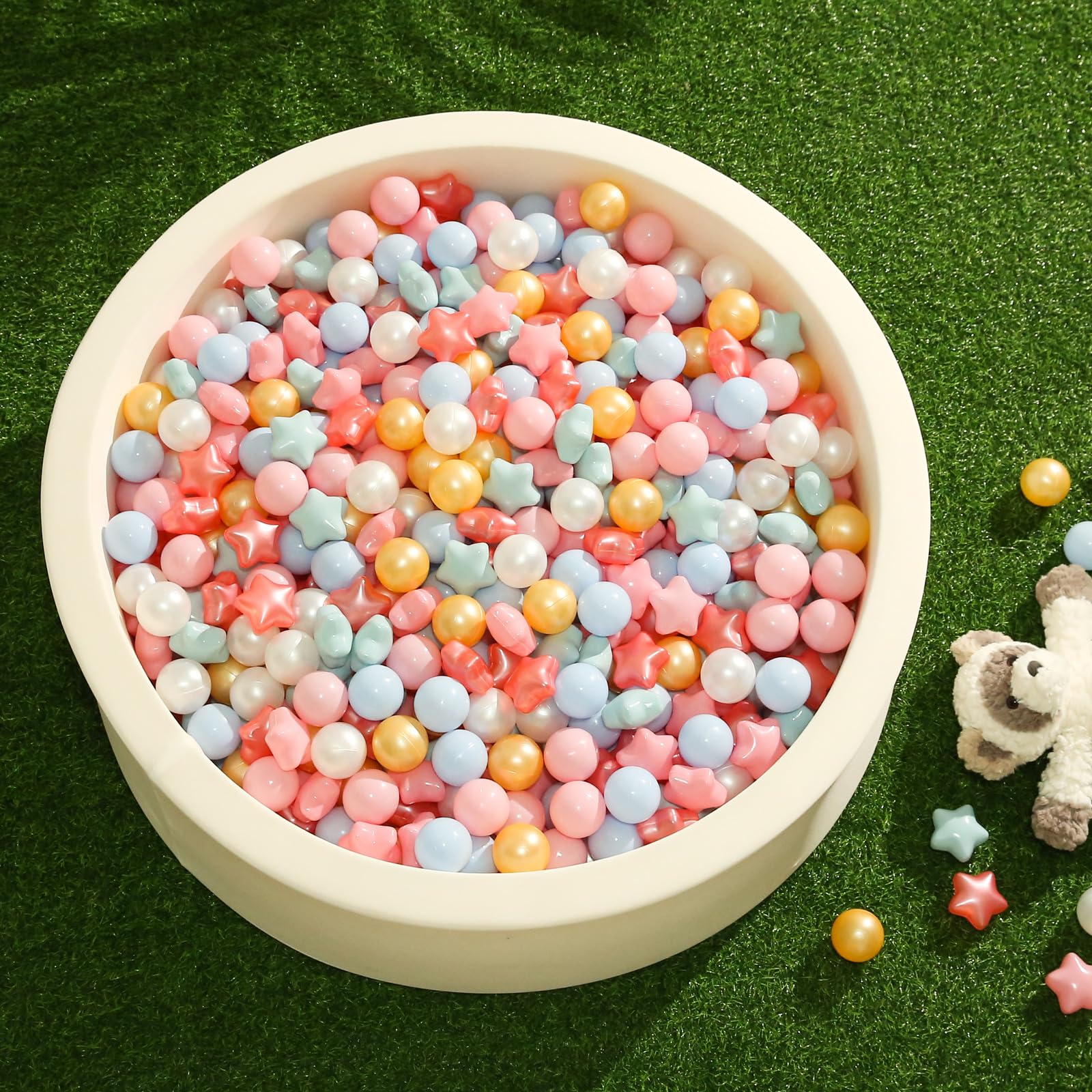 TRENDPLAY star ball pit balls add colorful decor to party spaces and play areas