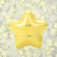TRENDPLAY yellow clear balls add color-count play in any setup.